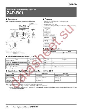 Z4D-B01 datasheet  